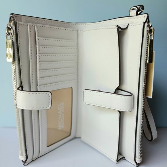 MICHAEL KORS NWT Hot Pink (Dragonfruit) Travel Wristlet Phone Wallet - Picture 4 of 5